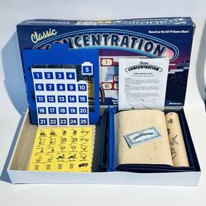 Classic Concentration Game 1988 Pressman TV Game Show Complete
